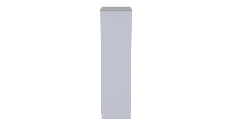 Glitz Ready Assembled 2 Door 2 Drawer Wardrobe in Kobe Pink & White