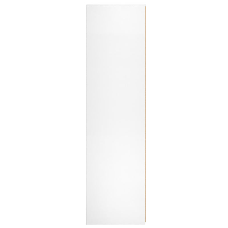 Glitz Ready Assembled Tall Triple Plain Wardrobe in Indigo Matt & White