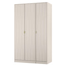 Glitz Ready Assembled Tall Triple Plain Wardrobe in Kashmir Matt