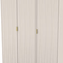 Glitz Ready Assembled Tall Triple Plain Wardrobe in Kashmir Matt