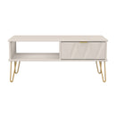 Glitz Ready Assembled 1 Drawer Coffee Table in Kashmir Matt