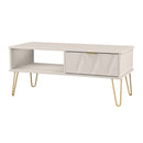 Glitz Ready Assembled 1 Drawer Coffee Table in Kashmir Matt