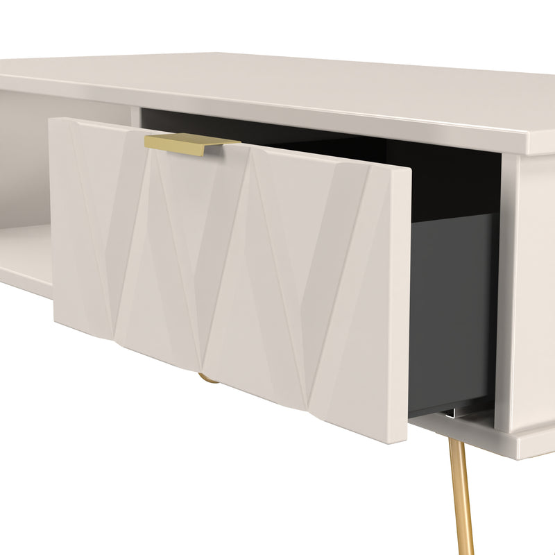 Glitz Ready Assembled 1 Drawer Coffee Table in Kashmir Matt