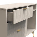 Glitz Ready Assembled 3 Drawer TV Unit in Kashmir Matt