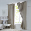 Fusion Dijon Pencil Pleat Curtains in Natural