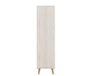 DIXIE 2 DOOR WARDROBE - DUSTY GREY/WHITE