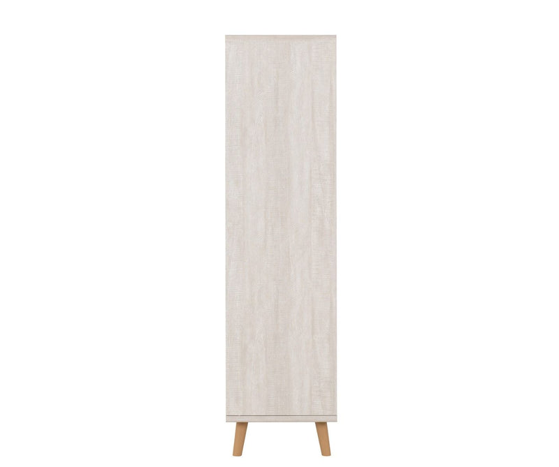 DIXIE 2 DOOR WARDROBE - DUSTY GREY/WHITE