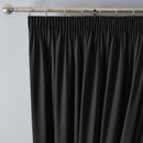 Fusion Dijon Pencil Pleat Curtains in Black