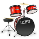 3rd Avenue 3 Piece Junior Drum Kit - Red