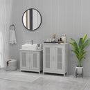 Kleankin Modern Bathroom Cabinet, Freestanding Floor Cabinet With Storage