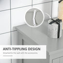 Kleankin Modern Bathroom Cabinet, Freestanding Floor Cabinet With Storage