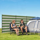 Outsunny Camping Windbreak Portable Wind Blocker Privacy Wall, 540cm x 150cm
