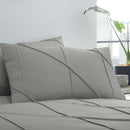 Serene Dart Duvet Cover Set in Grey