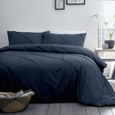 Serene Dart Duvet Cover Set in Navy
