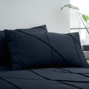 Serene Dart Duvet Cover Set in Navy