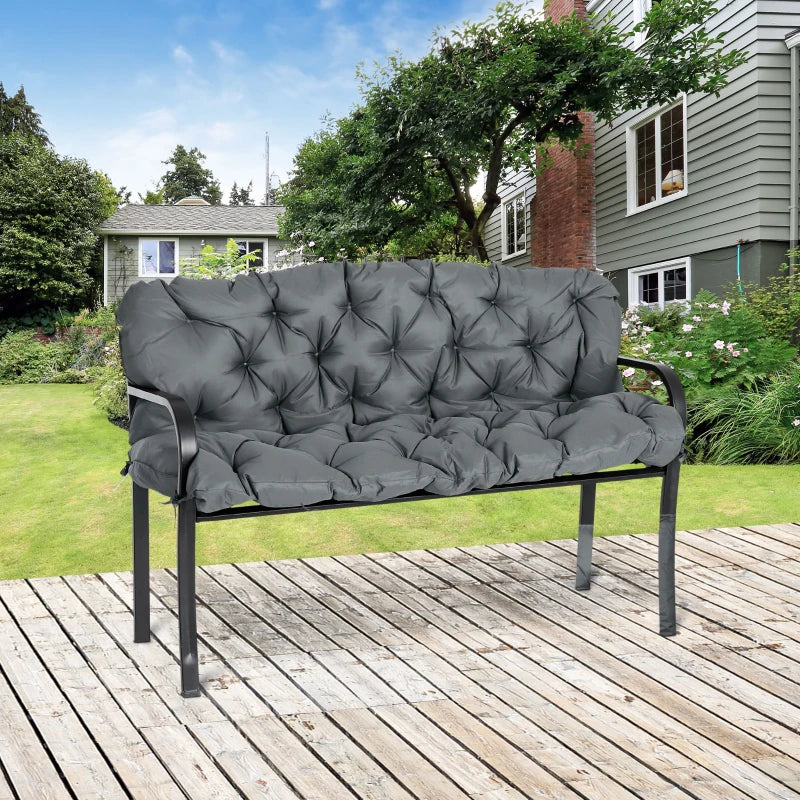 Outsunny  Bench Cushion 3 Seater - Dark Grey