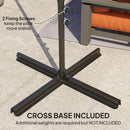 Outsunny 2.5M Offset Roma Patio Umbrella W/ 360° Rotation