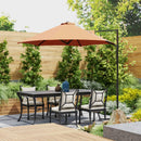Outsunny 2.5M Offset Roma Patio Umbrella W/ 360° Rotation