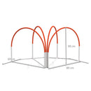 PawHut Dog Agility Equipment Set with 4 PCS Weave Pole, Orange