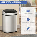 Sensor Dustbin Automatic Touchless Rubbish Garbage Waste Bin 48L