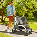 PawHut Easy Folding Pet Stroller for Large Dogs