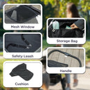 PawHut Easy Folding Pet Stroller for Large Dogs