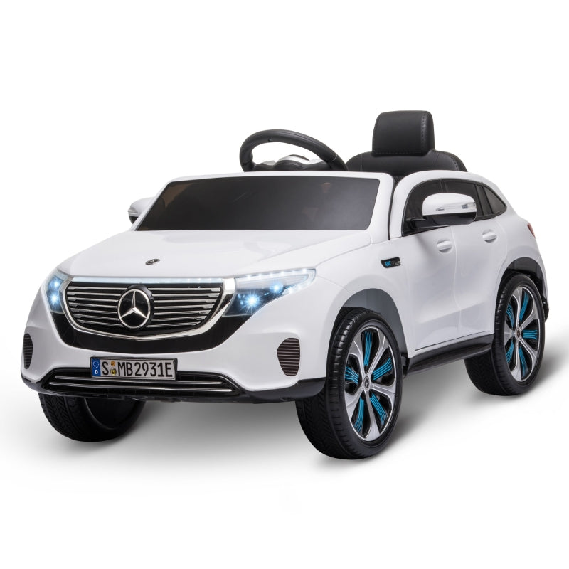 HOMCOM Kids Electric Ride on Mercedes Benz EQC400 12v - White