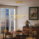 HOMCOM Pendant Light, Ceiling Light with 3 Colour Temperatures, Gold Tone