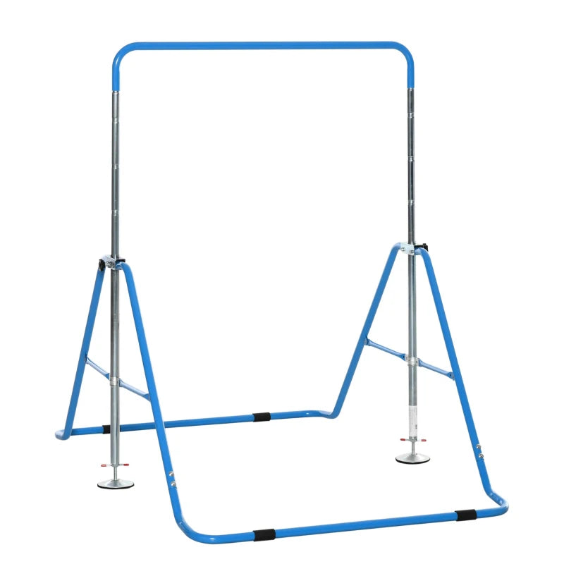 HOMCOM Gymnastics Bar for Kids -  Blue