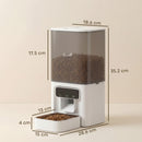 PawHut Automatic Cat Feeder, 4.5L WiFi Cat Food Dispenser With Timer