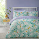 Fusion Daisy Duvet Cover Set in Duck Egg