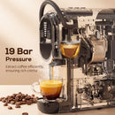 HOMCOM 19 Bar Pod Coffee Machine For Nespresso And Dolce Gusto Capsule