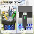 Outsunny 2-in-1 Electric Fly Zapper with UVA Light, Hanging Garden Lantern