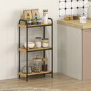 HOMCOM Tier Bamboo Bathroom Shelf, Freestanding Shelving Unit