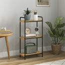 HOMCOM Tier Bamboo Bathroom Shelf, Freestanding Shelving Unit