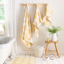 D & D Daisy Floral Towels Ochre