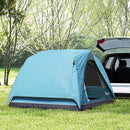 Outsunny 3-4 Person Camping Tent, Waterproof Tent - Blue/Green/Orange