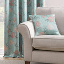 D & D Dahlia Filled Cushion in Duck Egg