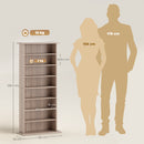 HOMCOM CD Storage Unit DVD Tower Blu-ray Storage Shelf for Living Room