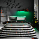 Bedlam Dancing Skeletons Duvet Cover Set in Black
