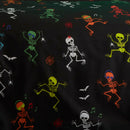 Bedlam Dancing Skeletons Duvet Cover Set in Black