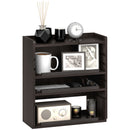 HOMCOM 4-Tier Desktop Organiser With Cable Management For Stationery - Oak/Dark Brown