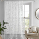D & D Darnley Voile Panel in White
