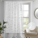 D & D Darnley Voile Panel in White