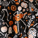 Bedlam Halloween Day of the Dead Duvet Cover Set in Black/Orange