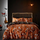 Bedlam Halloween Day of the Dead Duvet Cover Set in Black/Orange