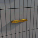 HOMCOM Bedroom Chest Of Drawers, 3-Drawer Dresser With Aluminium Legs