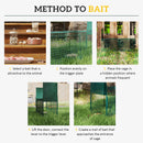 Outsunny Humane Mouse Trap with Double Doors for Indoors