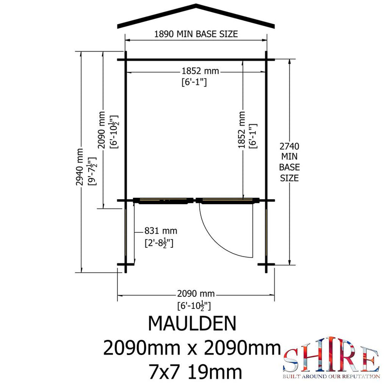 Maulden Log Cabin With Veranda