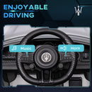 AIYAPLAY 12V Maserati Gran Turismo Folgore Lincesed Kids Electric Car, Grey